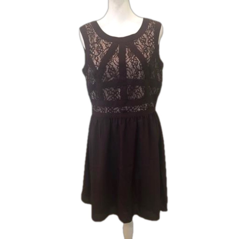 Gianni Bini Size 8 cocktail dress. Lace deep plum mother of bride groom